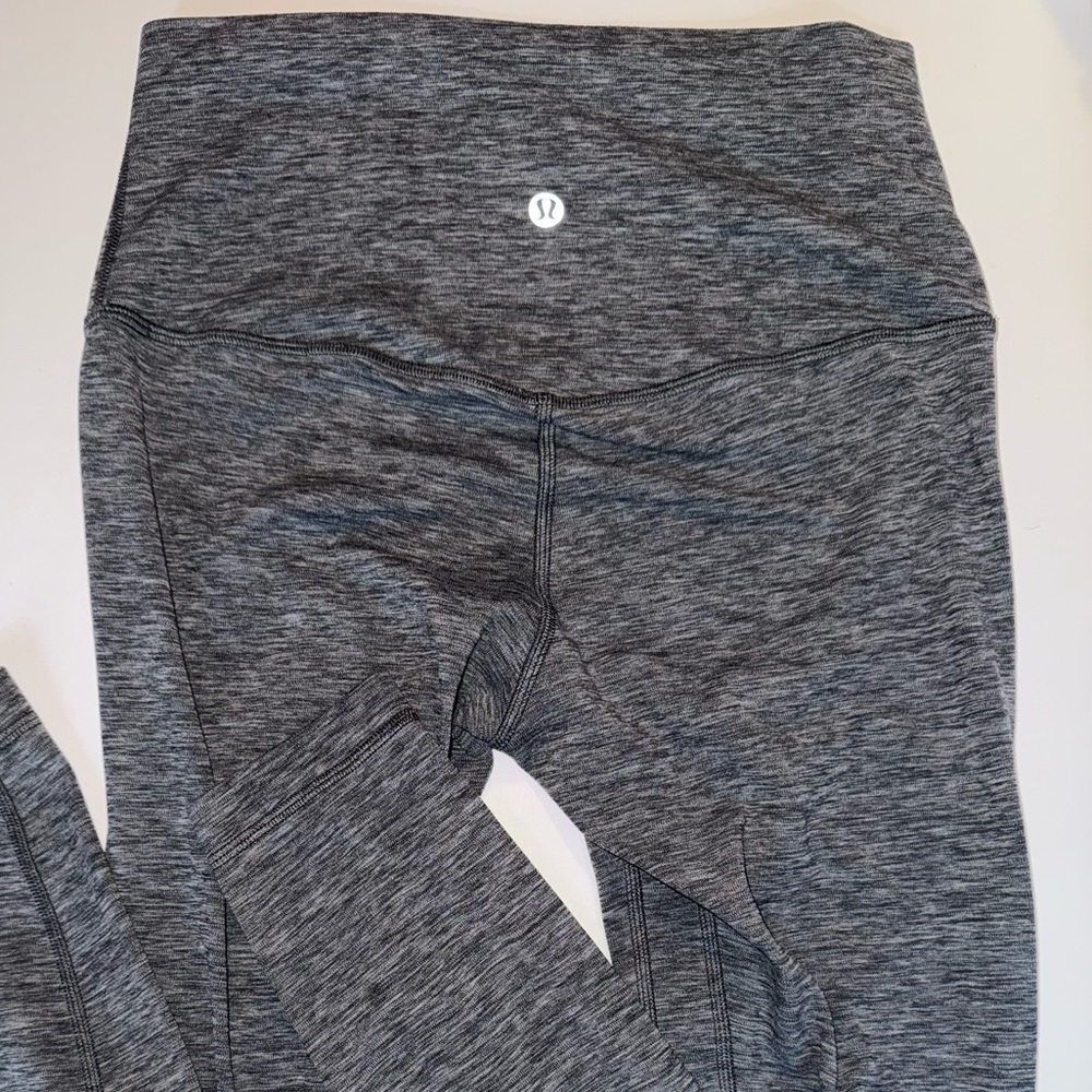 lululemon Women's Charcoal Heather Leggings 25”